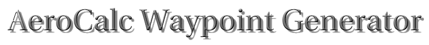 AeroCalc Waypoint Generator